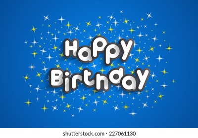 Happy Birthday Boss Quote Card Stars Stock Vector (Royalty Free ...