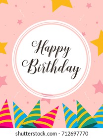 Happy birthday greeting card style