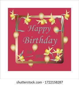 happy birthday greeting card template