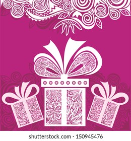 Happy birthday greeting card vector illustration