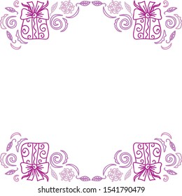 Happy birthday greeting card. Vector illustration