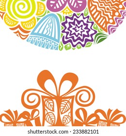 Happy birthday greeting card vector illustration