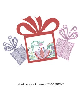 Happy birthday greeting card vector illustration
