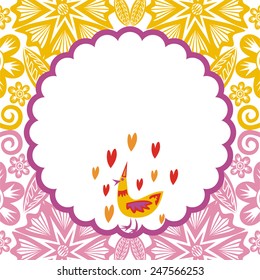 Happy birthday greeting card vector illustration