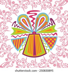 Happy birthday greeting card vector illustration