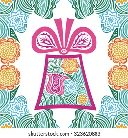Happy birthday greeting card vector illustration