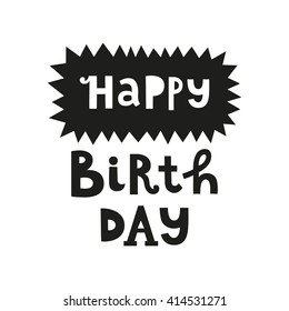 happy birthday greeting card. vector