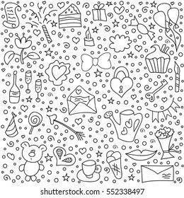 109 Coloring book bouquets balloons Images, Stock Photos & Vectors ...