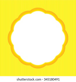 Happy birthday greeting card in yellow tones