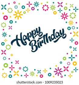 Happy Birthday Greeting Invitation Card