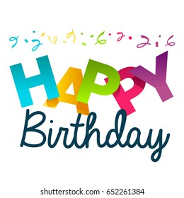Happy Birthday Greeting Invitation Card