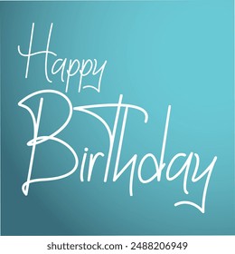 Happy Birthday greeting vector background design. Happy birthday to you text with colorful background birth day party messages. Vector illustration. EPS editable banner post design. 