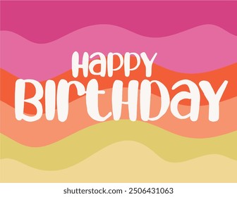 Happy birthday greeting vector template design. Birthday Card design . greeting card. Happy birthday celebration card