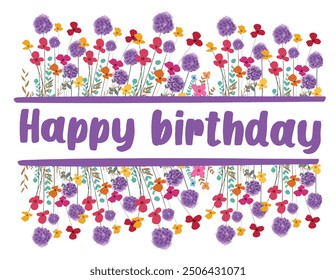 Happy birthday greeting vector template design. Birthday Card design . greeting card. Happy birthday celebration card
