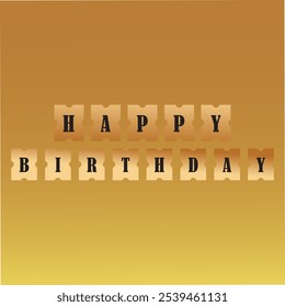 Happy birthday greeting vector template design. Birthday greeting text with floating balloons party elements in abstract Blue and black background. EPS Vector illustration invitation card design.
