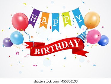 Happy Birthday greetings card