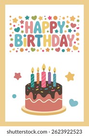  happy birthday greetings card to a girl and a boy. Birthday decoration