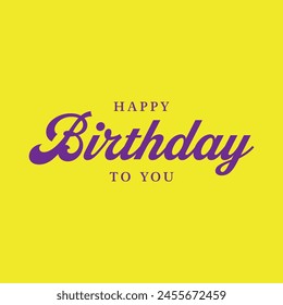 Happy Birthday greetings sign retro