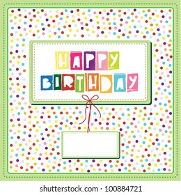 Happy birthday greetings vector background