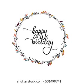 61,504 Happy birthday wreath Images, Stock Photos & Vectors | Shutterstock