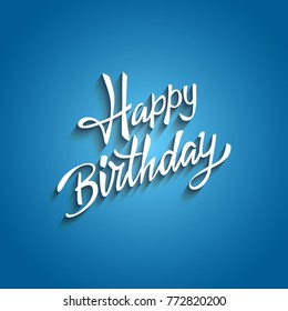Happy birthday hand vector