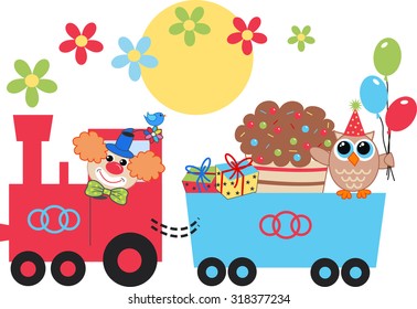 happy birthday header or wall sticker decoration