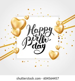 Happy birthday Heart balloon