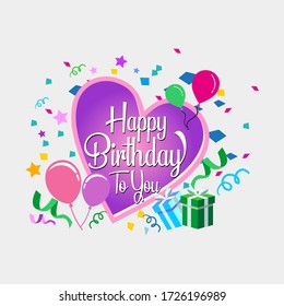 Happy Birthday文字图片 库存照片和矢量图 Shutterstock