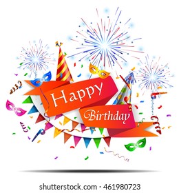 Happy birthday holiday background