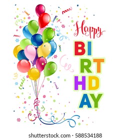 Happy birthday holiday card