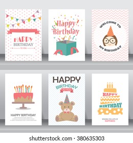 Happy Birthday Holiday Christmas Greeting Invitation Stock Vector ...