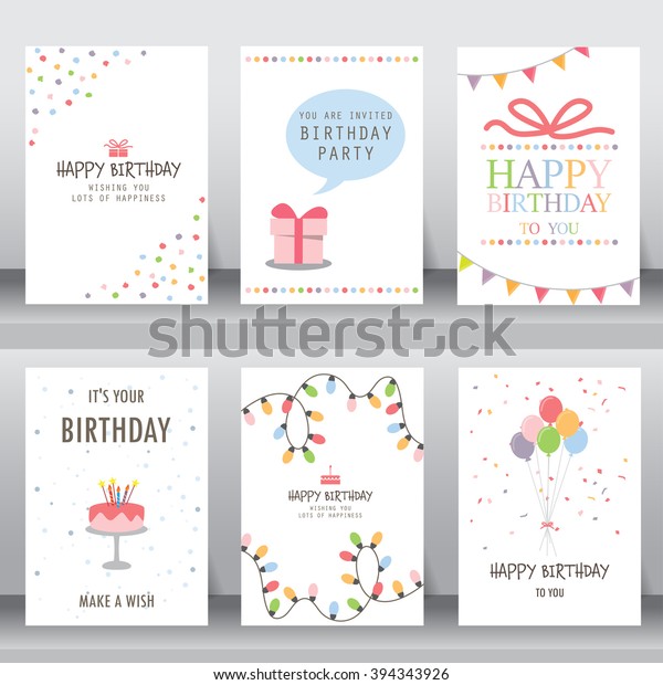 Image Vectorielle De Stock De Joyeux Anniversaire Jour Ferie Voeux De