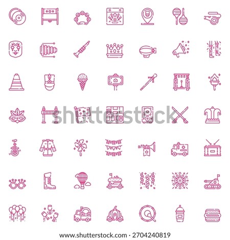 Happy Birthday Icon Vector Collection – Balloons, Party Hats, Cake, Gifts, Confetti, Decorations, Typography, Stickers, Clipart and Celebration Elements Pack
