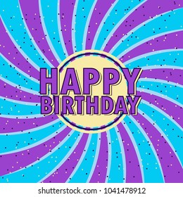 Happy Birthday Illustration with balloon