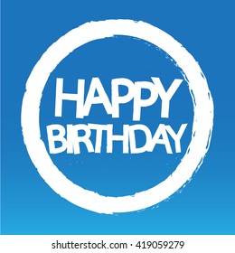 Happy birthday illustration design