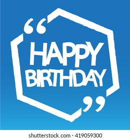 Happy birthday illustration design