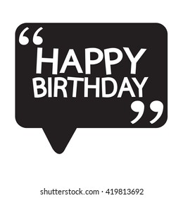 Happy birthday illustration design