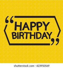 Happy birthday illustration design