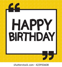 Happy birthday illustration design