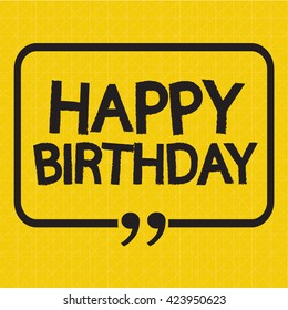Happy birthday illustration design