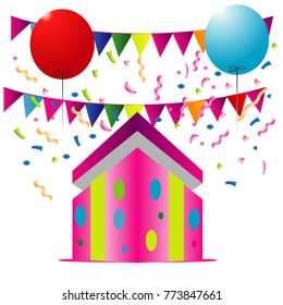 happy birthday illustration design for greeting card invitation card birthday card