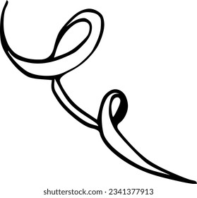 Happy birthday ink simple decoration elements . Vector illustration for any concept greeting card invitation print etc