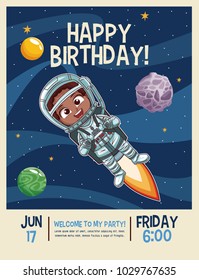 Happy birthday invitation card