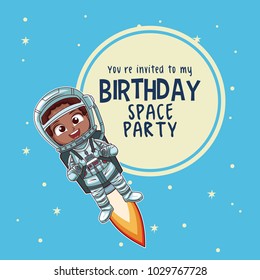 Happy birthday invitation card
