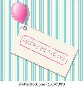 Happy birthday invitation card
