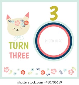 happy birthday invitation card design. 
