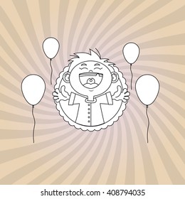 Happy birthday and kid design , vector illustration