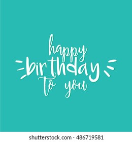 Happy Birthday label