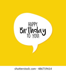 Happy Birthday label