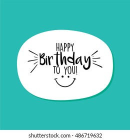 Happy Birthday label